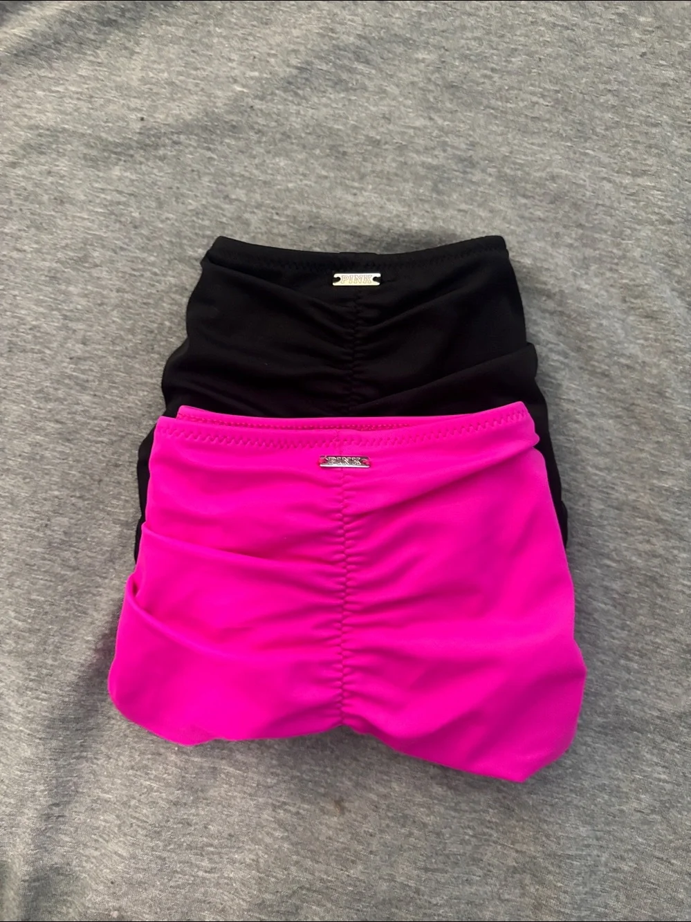 Women's Bikini Bottoms - Black and Hot Pink